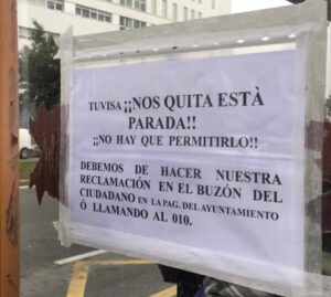Quieren quitar paradas de bus Mariturri Quieren quitar paradas de bus Mariturri