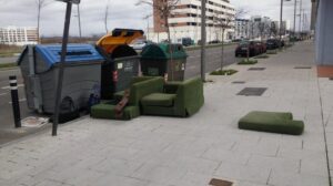 Basura en el Paseo de la Ilíada