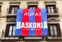Incidentes en Vitoria durante la celebración de la victoria de Baskonia Baskonia puede optar a la tercera plaza