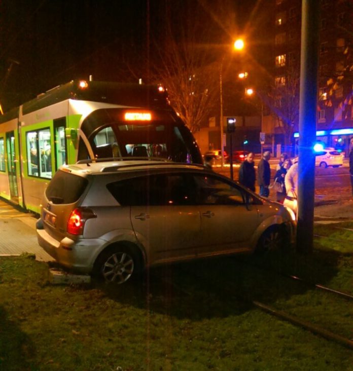 Accidente del tranvía de Vitoria-Gasteiz en Portal de Foronda