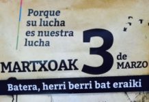 Protestan en juzgados de Vitoria por el archivo de la matanza del 3 de marzo