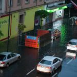 calle simón de anda inundada