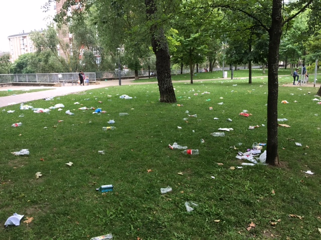 FOTOS: El parque de Judimendi o "basura capital" - Norte Exprés
