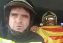 Un bombero de Vitoria, protagonista en el referéndum catalán