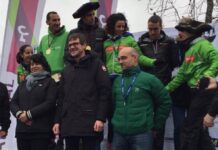A tenor de la foto oficial… ¡Gorka y Estíbaliz ganan la media maratón!