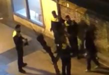 VIDEO: Un policía de Vitoria empuja y tira al suelo a un ciudadano
