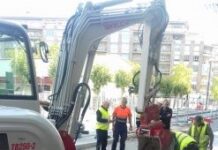 Una excavadora provoca cortes de gas en Vitoria
