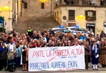 Manifestación religiosa en Vitoria