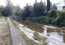 Retira un muro de 140 metros en un río alavés