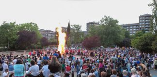 Suspenden en Vitoria la tradicional hoguera de San Juan