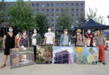 Cuadros ganadores del certamen de pintura al aire libre en Vitoria