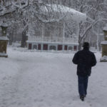 Nieve en VitoriaParque de la Florida