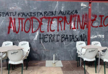 El PNV denuncia pintadas en un batzoki de Vitoria