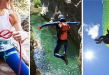Barrancos, parapente y kayak, propuestas deportivas en Vitoria