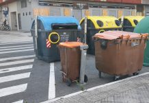 Vitorianos "obligados" a dejar basuras fuera del contenedor