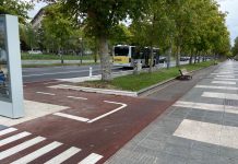 Denuncian giros de 90º en carriles bici de Vitoria