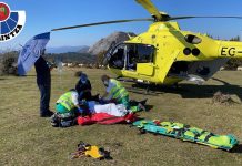 Rescate en la cueva de la Leze