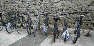 Precintos a bicicletas en Vitoria