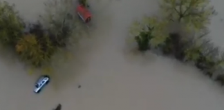 Las inundaciones del Zadorra, a vista de pájaro (VIDEO)