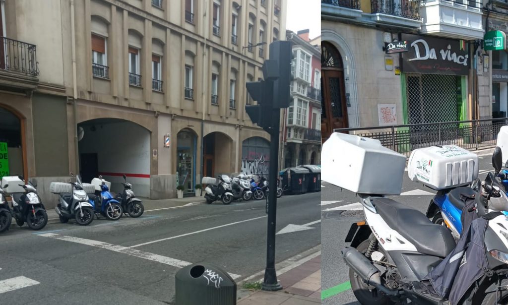 Pizzería en Vitoria: ¿Pueden ocupar siempre los aparcamientos?