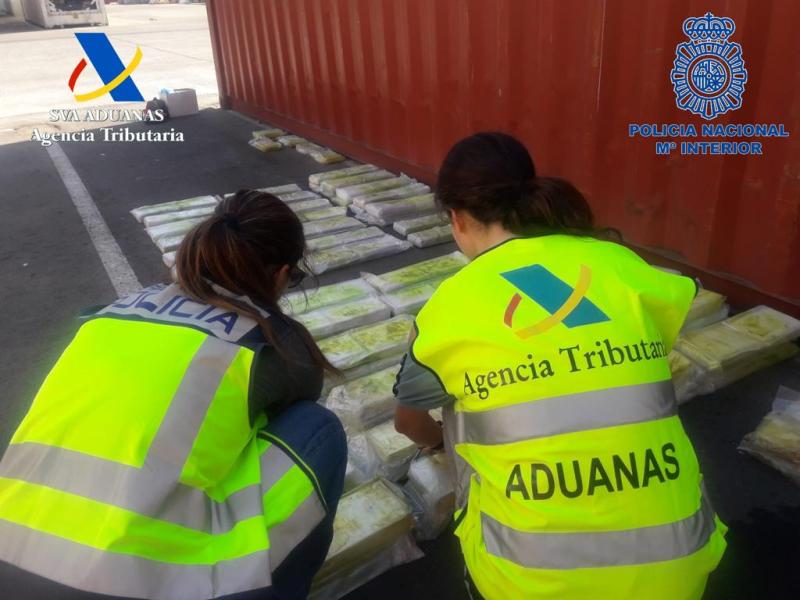 Llegaban a Euskadi 534 kilos de cocaína