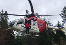 Rescate a una montañera enriscada en el Gorbea
