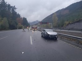 Día de accidentes en la autopista Vitoria - Bilbao