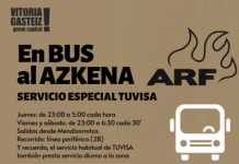 Azkena Rock Vitoria: Horarios de autobuses (sin BEI) Azkena Rock Vitoria: Horarios de autobuses (sin BEI)