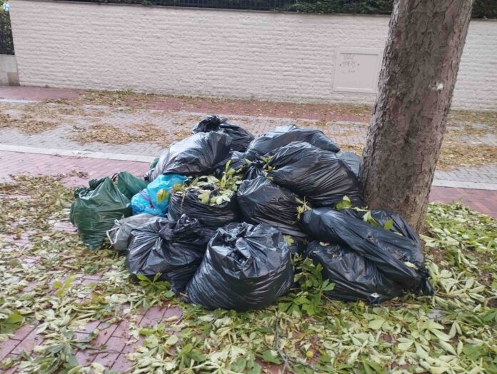 Vitoria: Críticas al plástico en la limpieza de la granizada