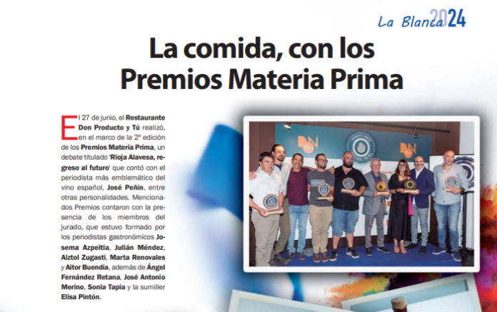 Don Producto Vitoria triunfa con los Premios Materia Prima