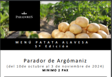 El Parador de Argómaniz lanza su apetecible «menú patata alavesa»