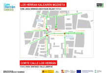 Nuevos cortes de tráfico en Los Herrán la semana próxima