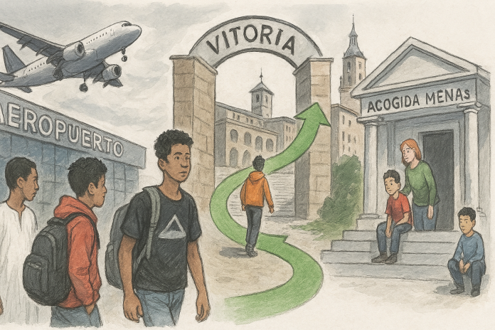 menores-magrebies-vitoria Padres de magrebíes abandonan menores en Vitoria ¿Colapso por efecto llamada?