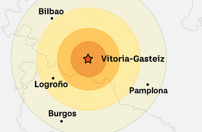 Un terremoto asusta a Vitoria