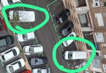 Furgonetas aparcan como les sale en Vitoria Furgonetas aparcan como les sale en Vitoria