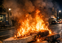 Más colchones ardiendo en Vitoria