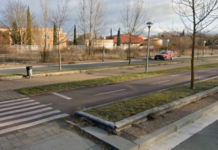 Obras de refuerzo en carriles bici de Vitoria