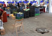 Riesgo para comerciantes y clientes en el mercado de Vitoria