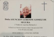 Días y Horas: Velatorio y Funeral por Asun Gorospe ¡Homenaje! Días y Horas: Velatorio y Funeral por Asun Gorospe ¡Homenaje!