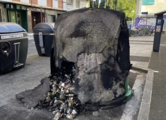 Vuelven a arder contenedores en Vitoria ¡Ocultación policial! Detenido un pirómano en Vitoria