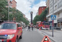 Vitoria: 4 heridos en un incendio originado por un patinete