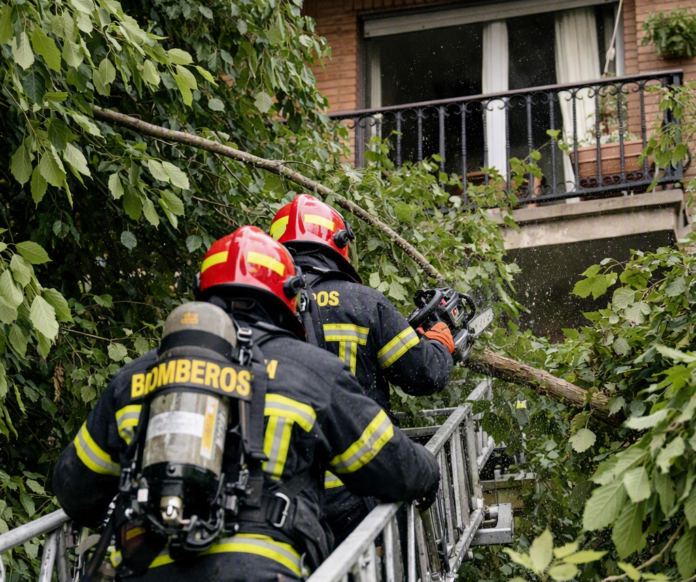 asalto-selva-rescate-bomberos-vitoria 'Asalto a la selva' para un rescate en Vitoria