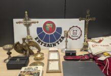 Recuperan cálices, crucifijos y relicarios de 300 años