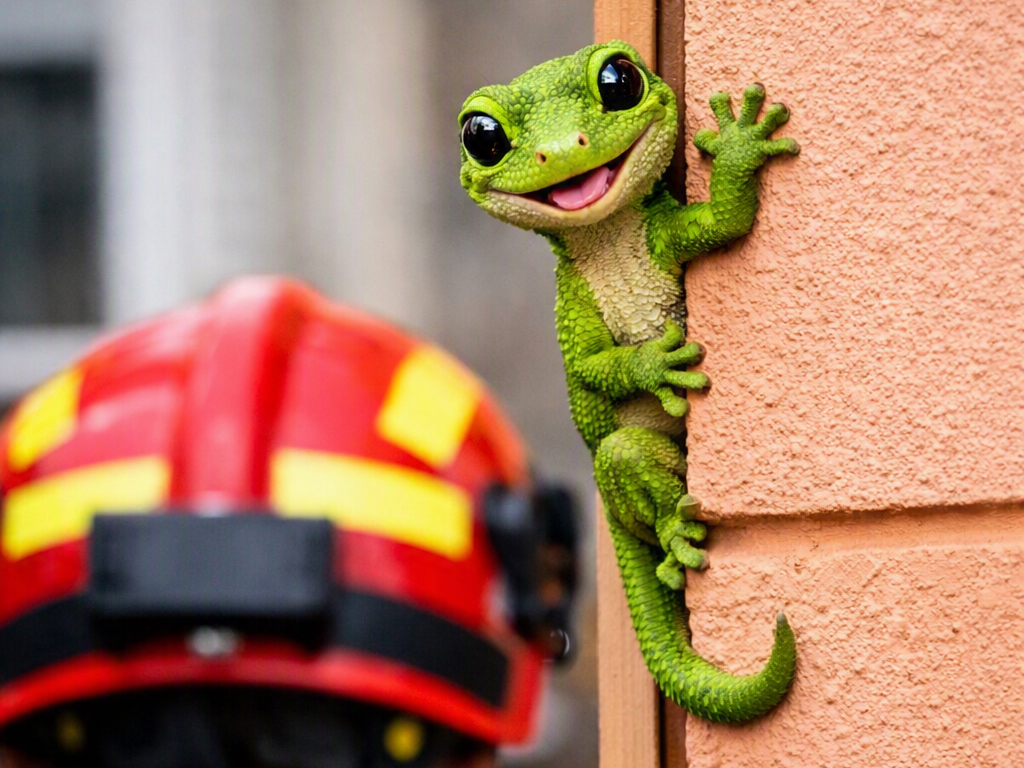 Despliegue de Bomberos por un reptil fantasma en Vitoria