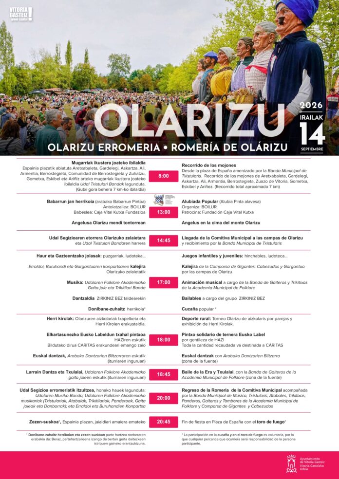 Agenda del día de Olarizu en Vitoria