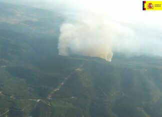 El incendio burgalés de ‘Gravedad 1’ se acerca a Álava El incendio burgalés de 'Gravedad 1' se acerca a Álava