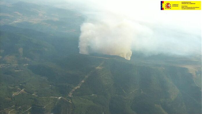 incendio-burgos-alava El incendio burgalés de 'Gravedad 1' se acerca a Álava