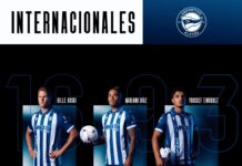 Tres jugadores del Alavés con sus selecciones nacionales Tres jugadores del Alavés con sus selecciones nacionales