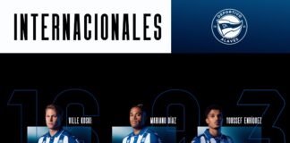 Tres jugadores del Alavés con sus selecciones nacionales Tres jugadores del Alavés con sus selecciones nacionales