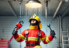 Tira de los bomberos en Vitoria para arreglar un lavabo Tira de los bomberos en Vitoria para arreglar un lavabo